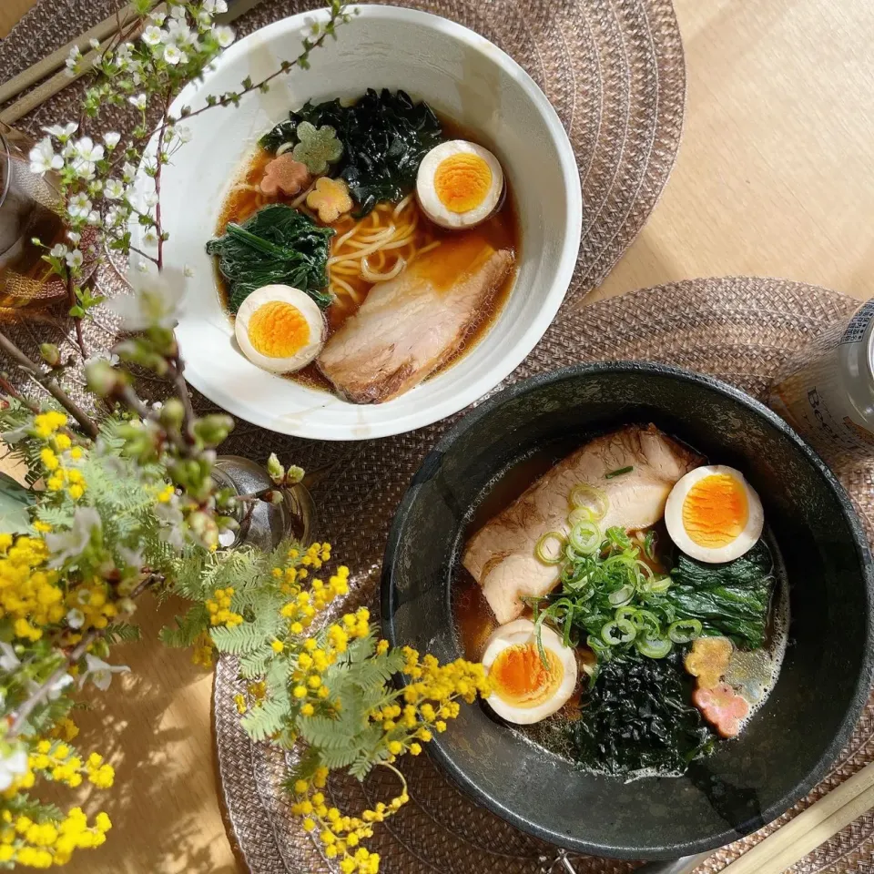 2/26❤︎厚切り焼き豚醤油ラーメンラーメン🍜🌱|Makinsさん