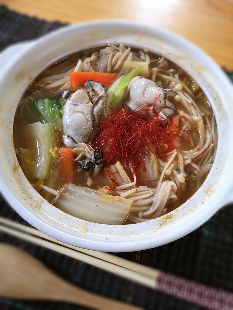 🍲牡蠣のチゲ鍋風🍲|みきやんさん