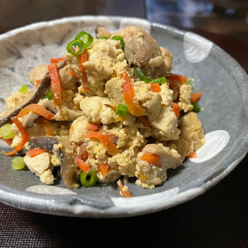 炒り豆腐　鶏ももを買い足しました|きょーこさん