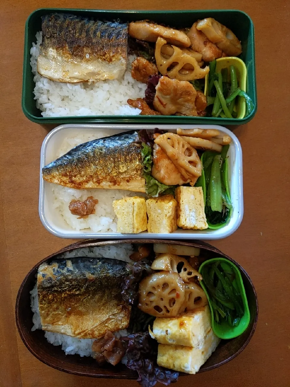 焼鯖と鶏むねれんこん炒め弁当|こうさん