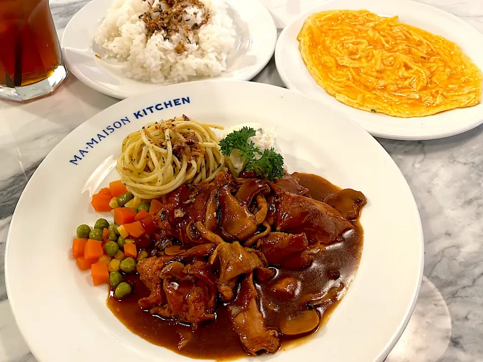 チキンのきのこブラウンソース|270w178bさん