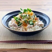 春野菜と豚しゃぶのWおろしぽん酢丼