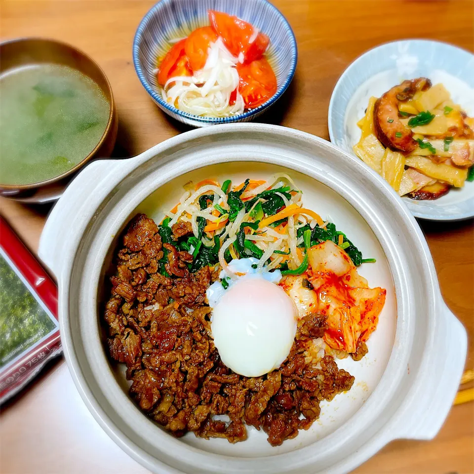 Snapdishの料理写真:ビビンバ丼|teritamagoさん