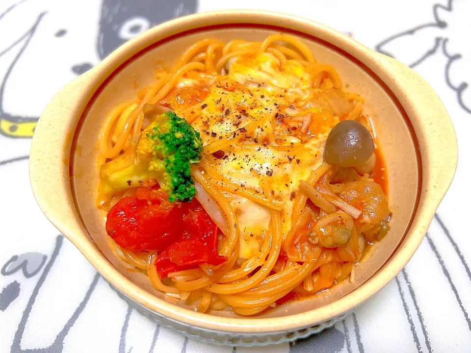 スープ仕立てのトマトパスタ|momoさん