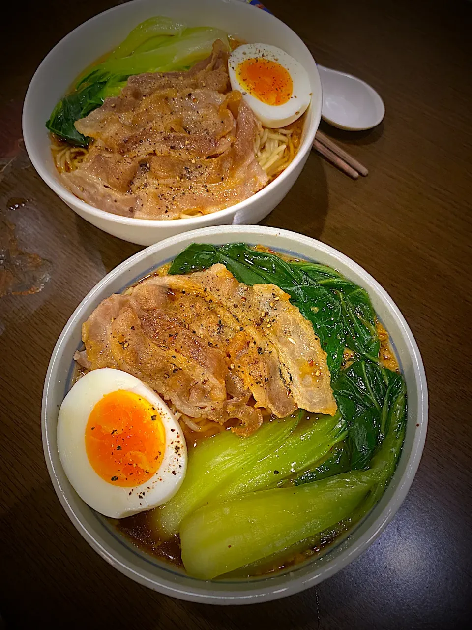 醤油ラーメン　焼肉　半熟卵|ch＊K*∀o(^^*)♪さん