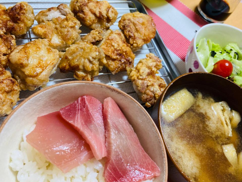 【愚痴の巻】唐揚げ　マグロ