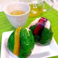 スイスチャード漬けのおにぎり