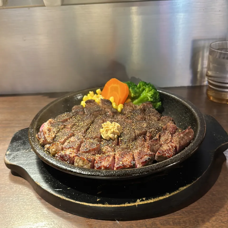 ＃昼ステ　@朝ラー　からのワイルドステーキ450g @いきなりステーキ元住吉店|Hajime Sakaiさん