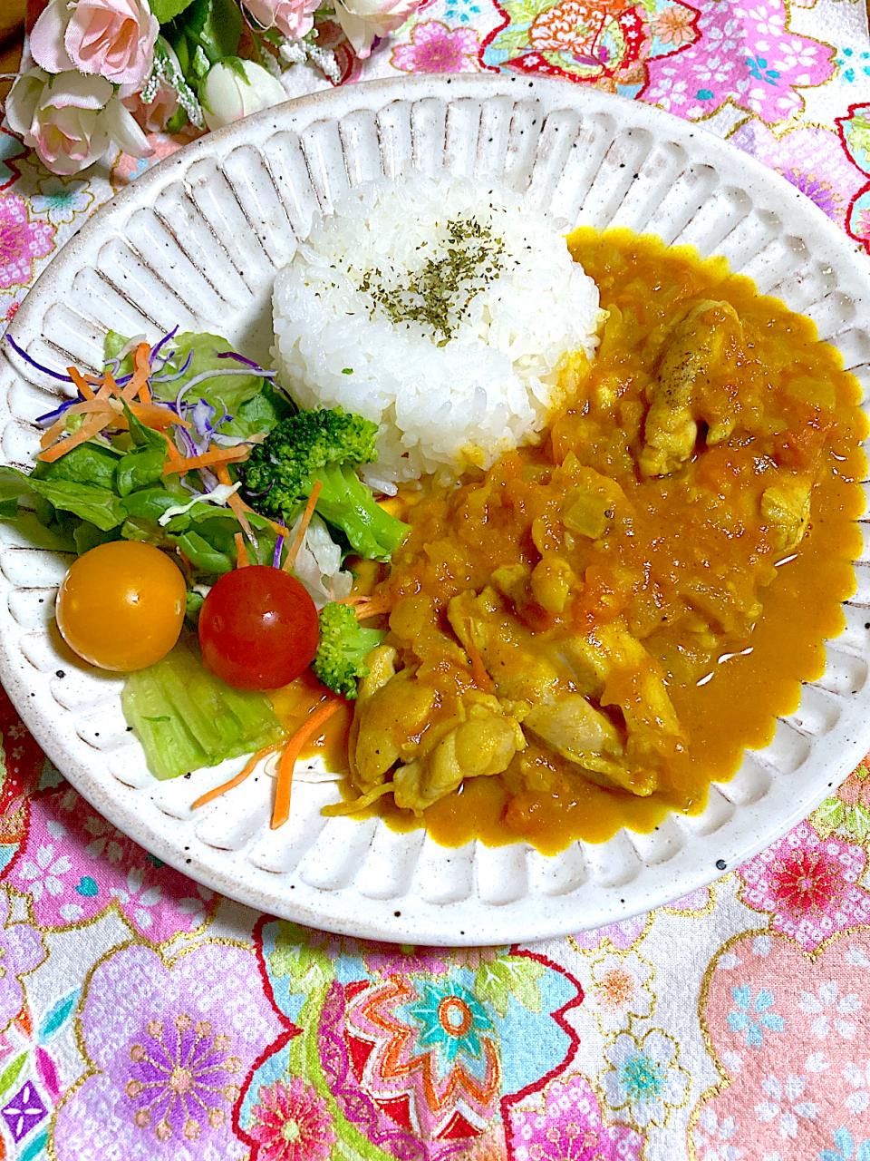 チキントマトカレー風🍅