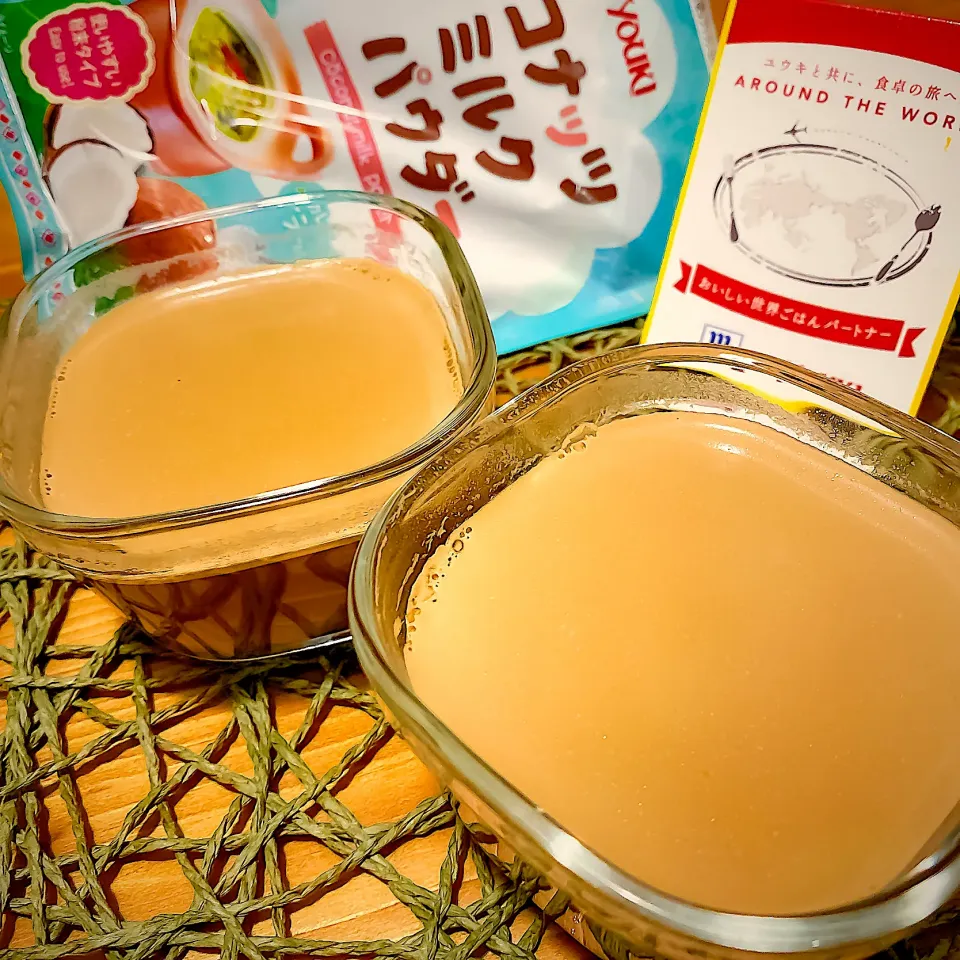 ココナッツミルク🥥カフェオレプリン🍮|にゃんぺこさん