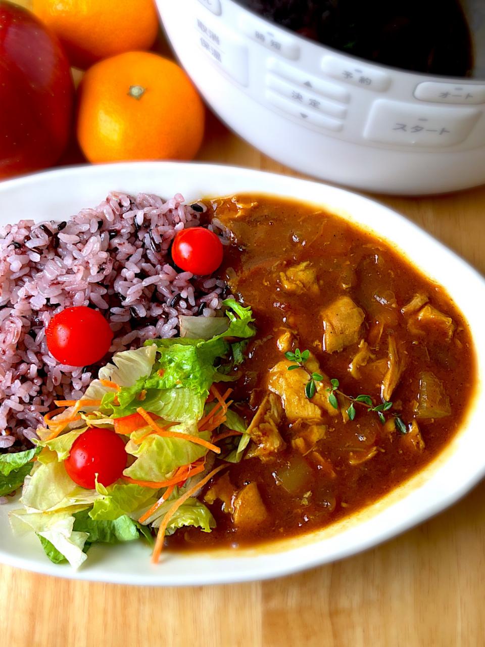 シロカおうちシェフPROで野菜カレー🍛