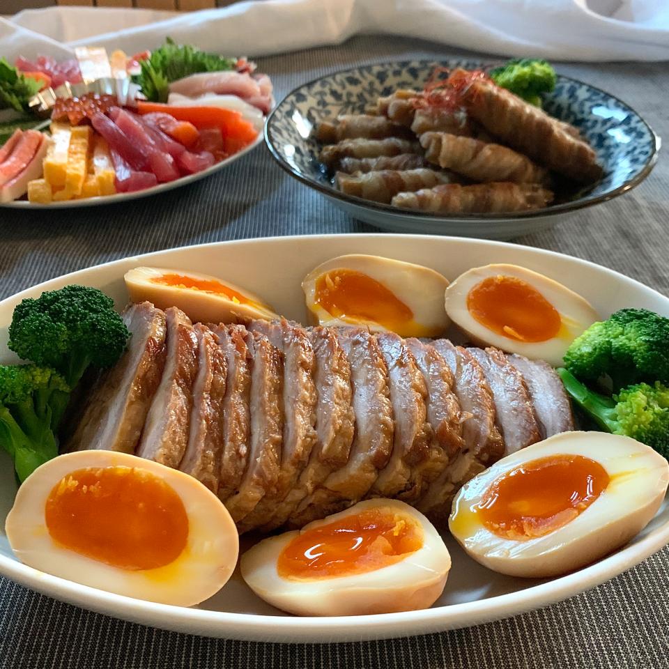 煮豚と味玉子　#長男誕生日