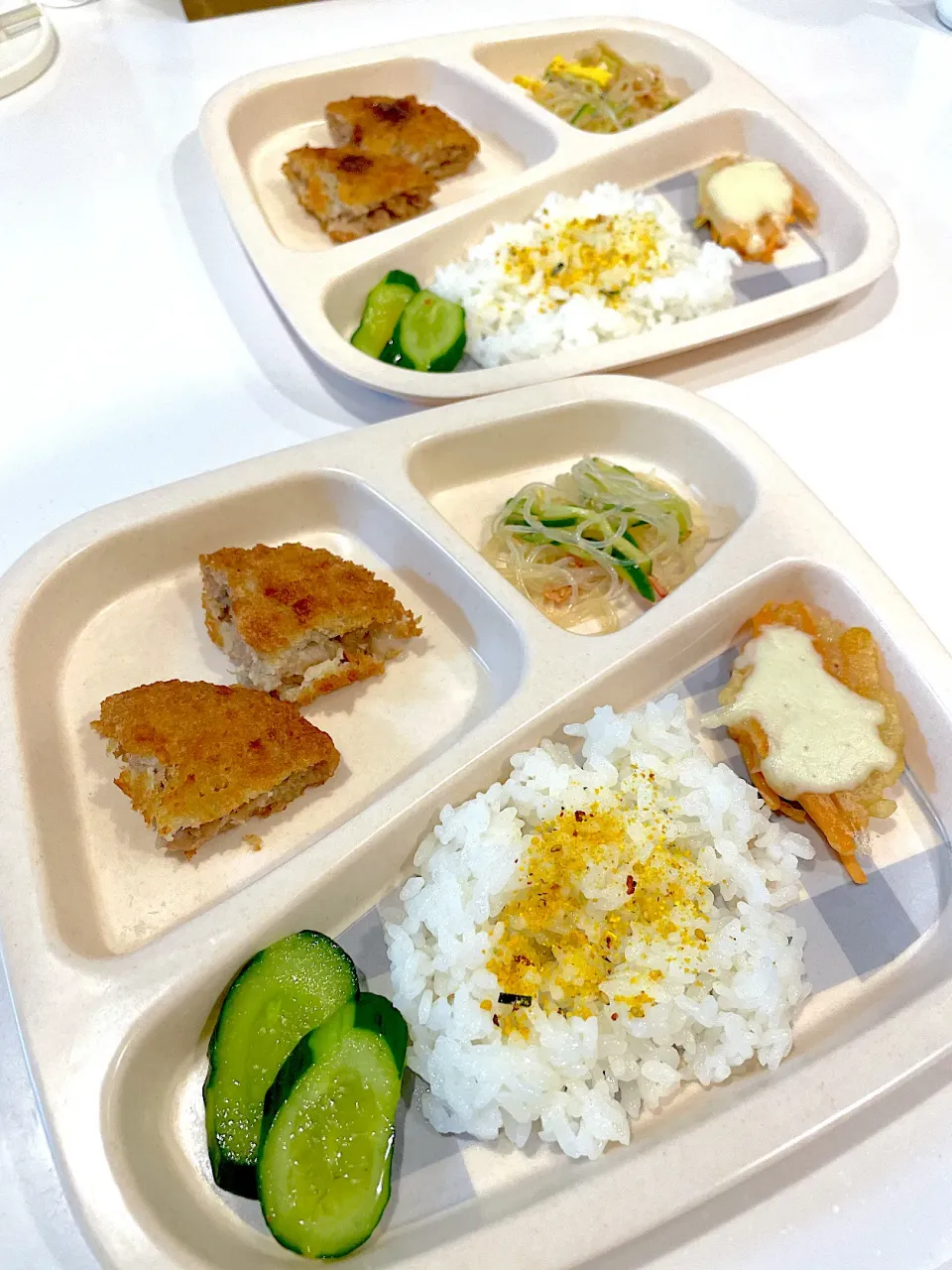 〜息子達の晩ご飯　メンチカツ　幼児食〜2023.3.1|yuuさん