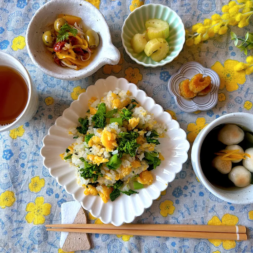 菜の花ご飯でお昼|はるち- ̗̀ ☺︎  ̖́-さん