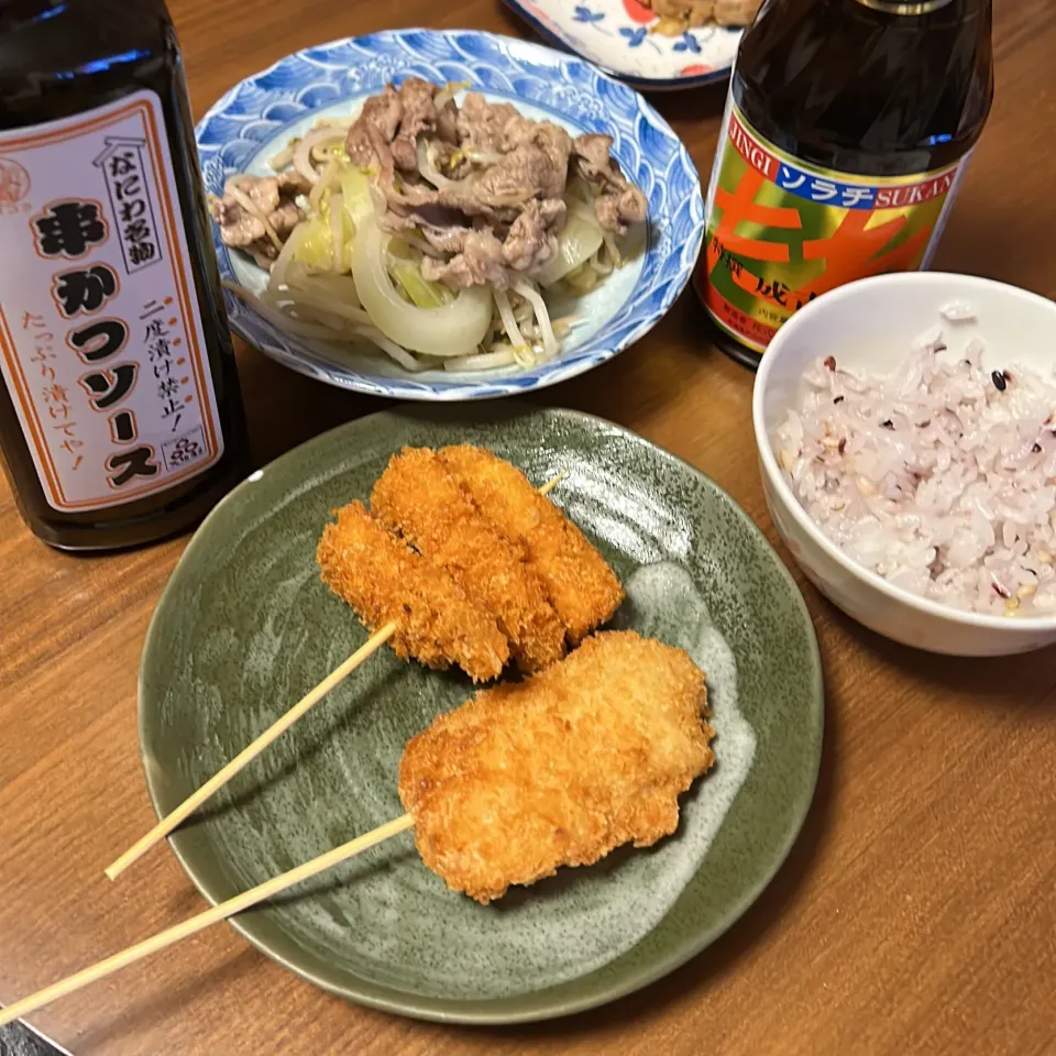 ジンギスカンと串カツ|こまめさん