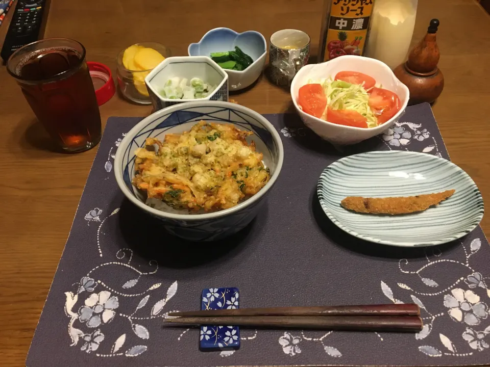 かき揚げ丼(夕飯)|enarinさん