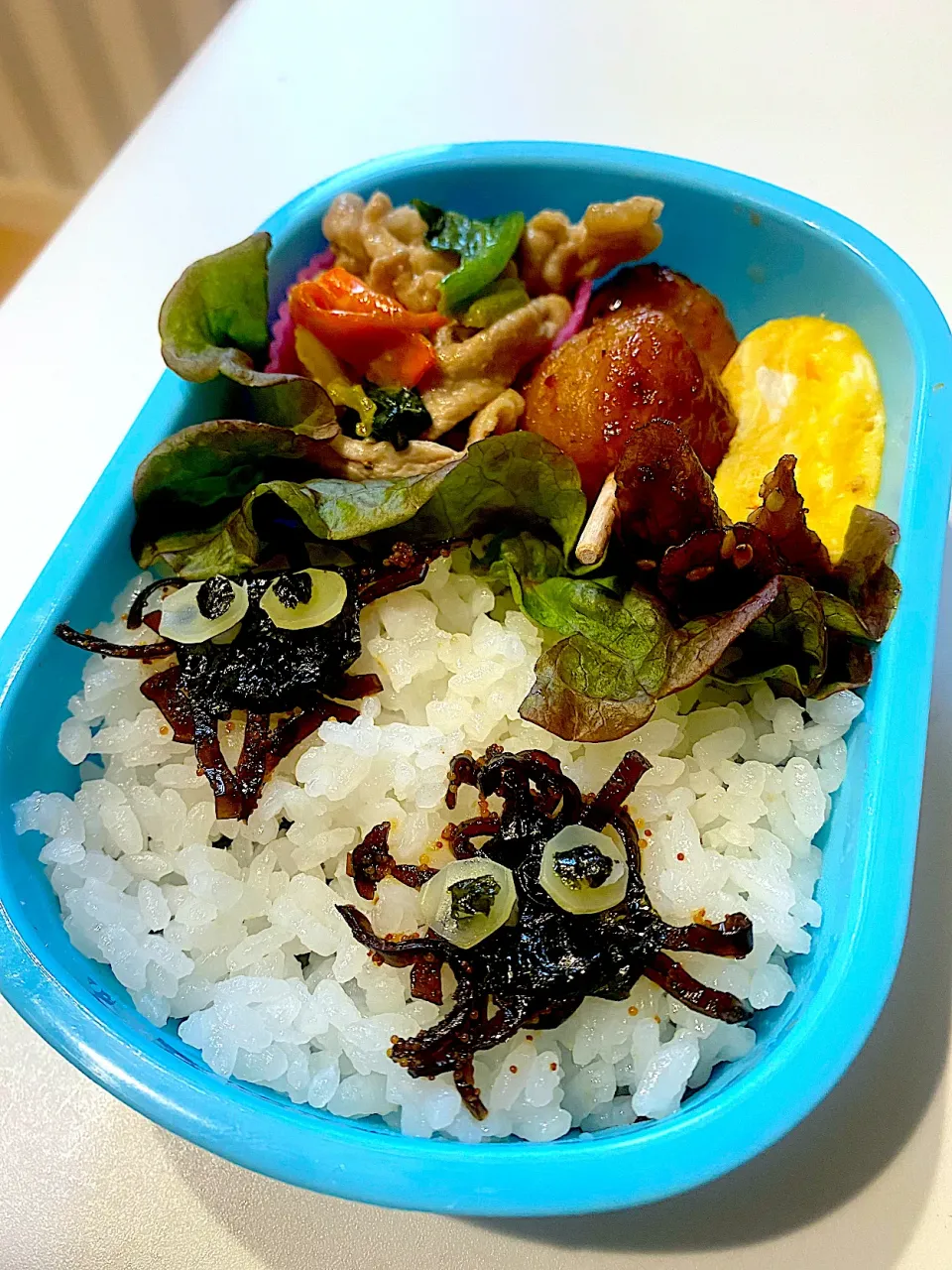 ほうれん草と豚肉のマヨポン炒め弁当|しばざきまりさん