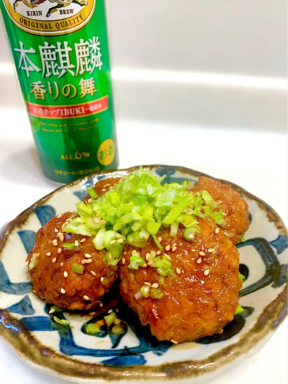 Snapdishの料理写真:からあげビールさんの料理 【おうち居酒屋ごはん】焼肉のたれで♪照りマヨお豆腐豚キャベつくね|ひろりんさん