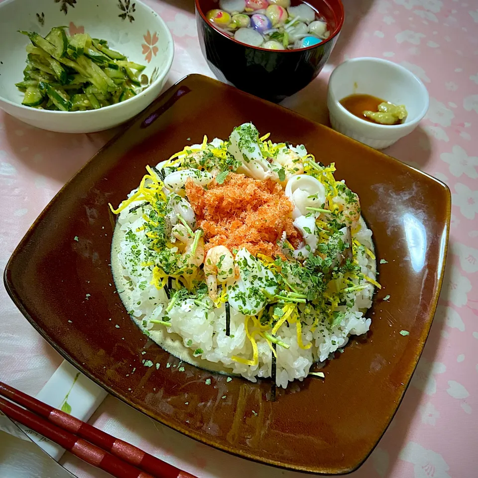 ひな祭りの朝ご飯|林とびぃさん