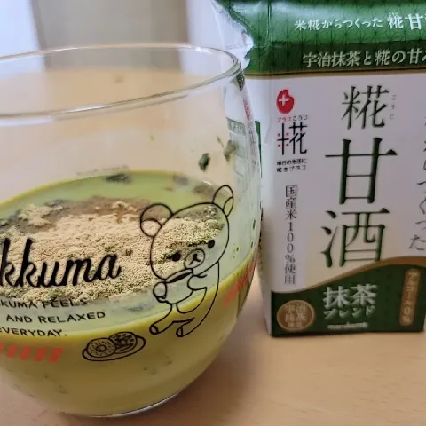 「プラス糀 糀甘酒 LL 抹茶ブレンド」を使ってみたSnapdishの料理・レシピ写真:糀甘酒抹茶ブレンドで✨️✨️