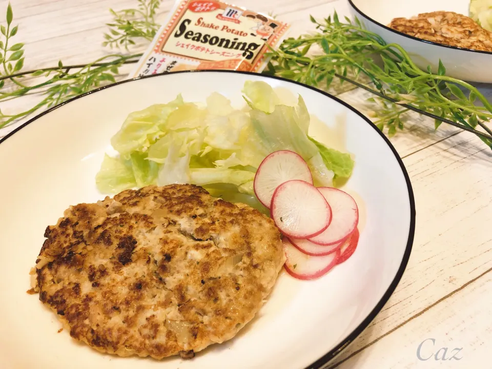 豆腐ハンバーグ  ポルチーニ香るきのこ味|きゃずさん