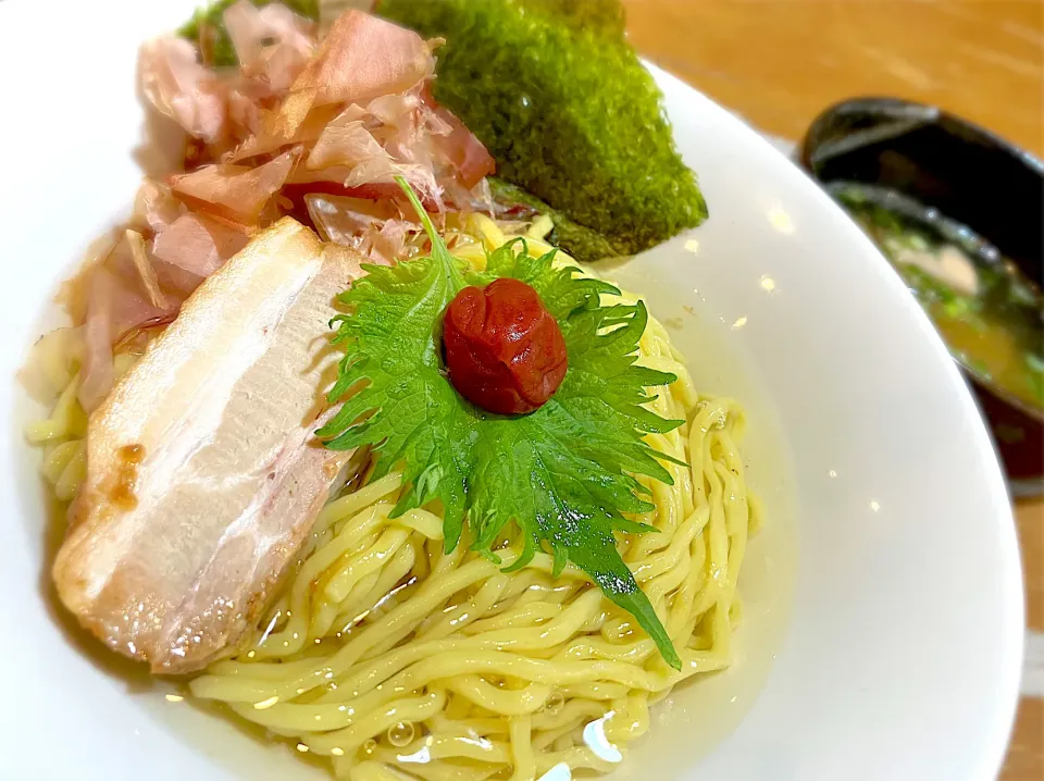 Snapdishの料理写真:梅塩昆布水つけ麺|ガラクタさん