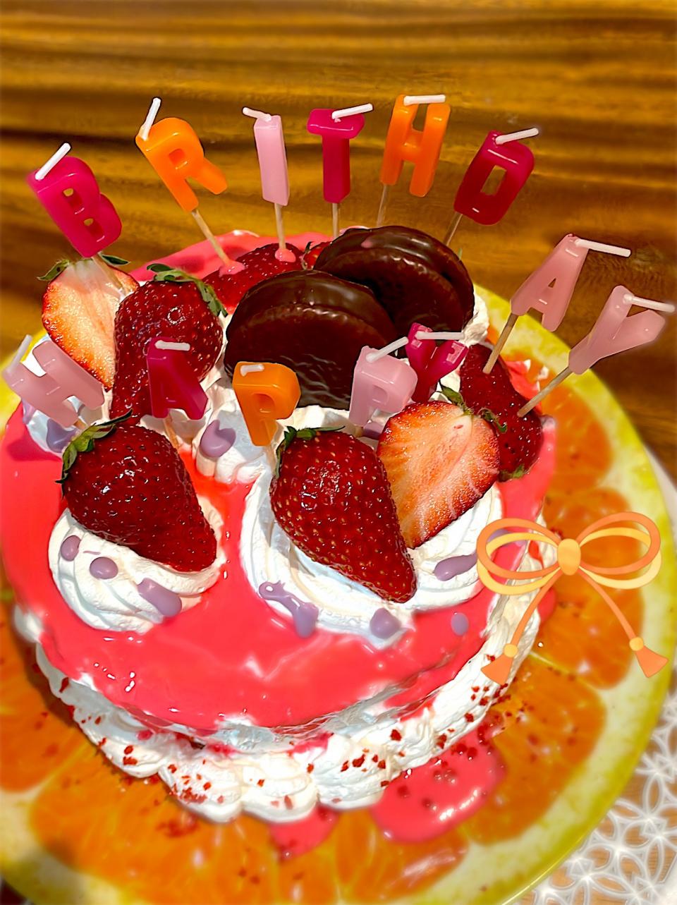 ひな祭りケーキ&誕生日
