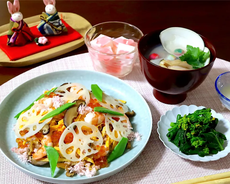 かおるさんの料理 ひな祭り定食　昭和風|かおるさん