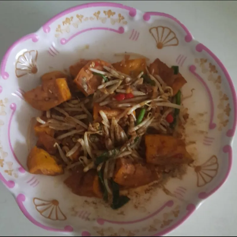 stir fry bean sprouts with tofu|patlovestocookさん