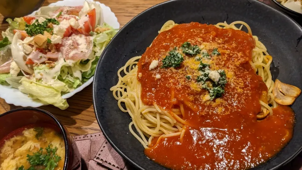 Snapdishの料理写真:ミートソースパスタ|まみさん