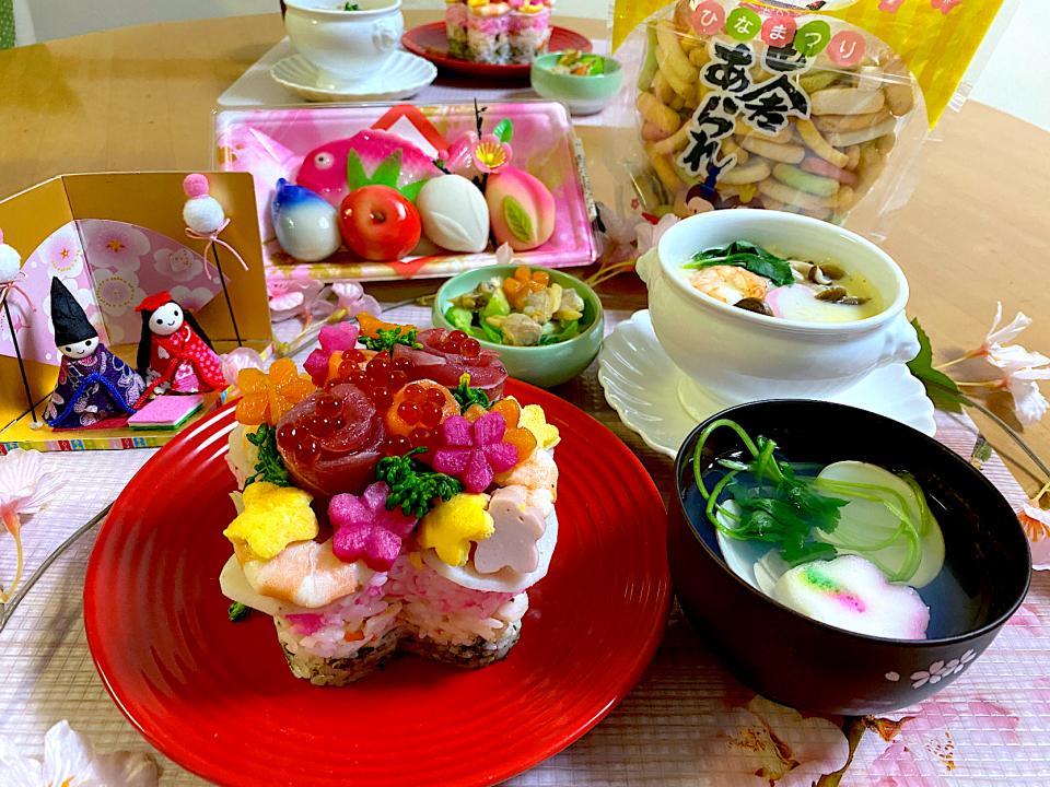我が家のひなまつり🎎2023♬
