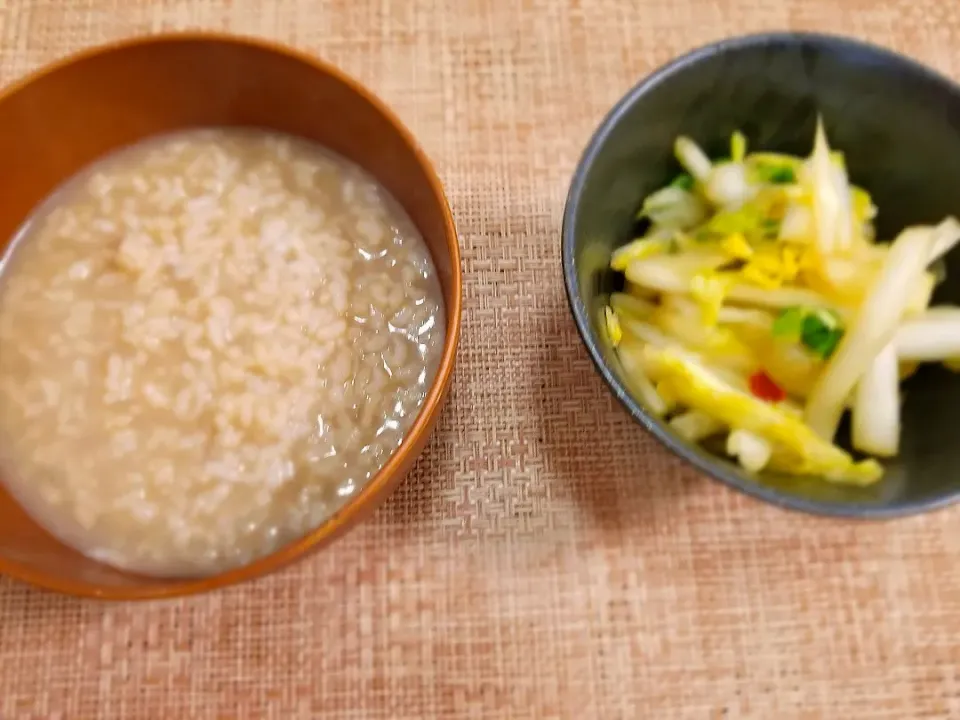 茶粥と白菜の即席漬け
YouTubeくろだ煮より|shinさん