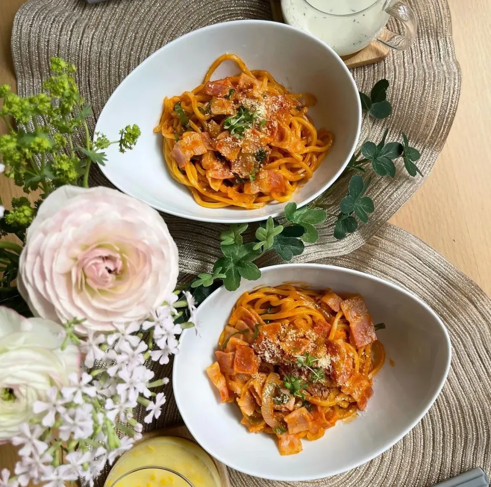 3/5❤︎洋食屋さん風ナポリタン🍝🌱|Makinsさん