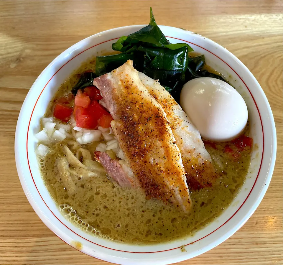 麺キイロ　岐阜　浅利味噌のワカメ蕎麦|なお🅿️さん