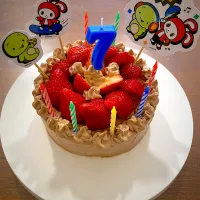 Snapdishの料理写真:まいぜんシスターズ　誕生日ケーキ|あこさん