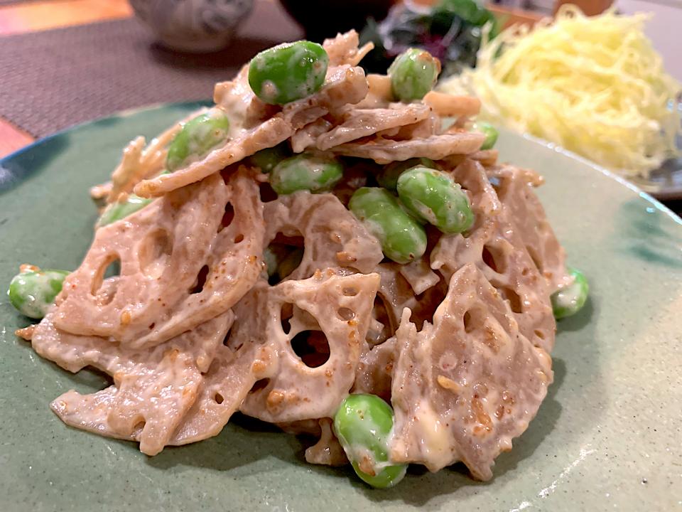 蓮根サラダ(胡麻マヨネーズ)