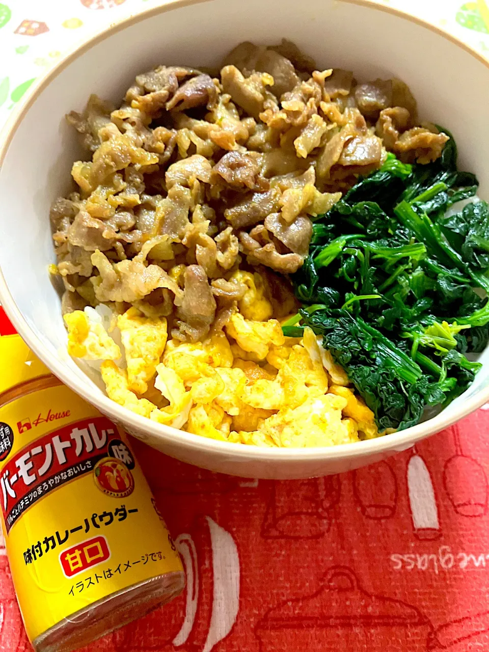 カレー風味の三色丼|KAORUNSHEEPさん