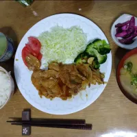 生姜焼き定食|かんがるさん