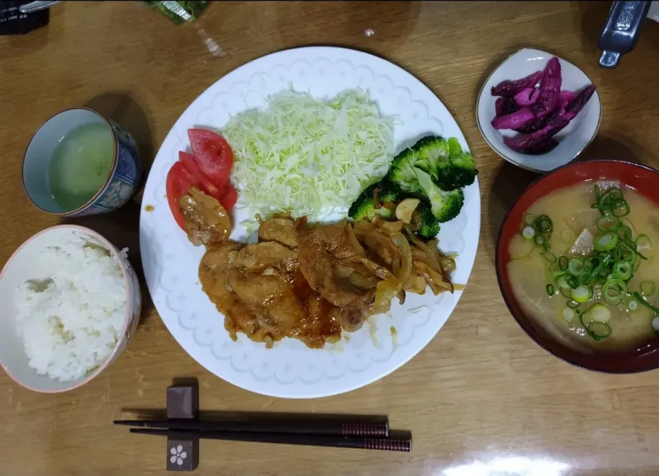 生姜焼き定食|かんがるさん