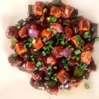 Snapdishの料理写真:chilli paneer recipe|SIMMY KAURさん