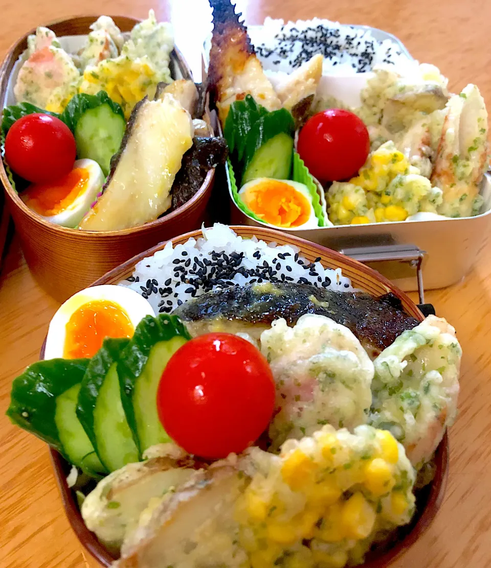 家族お弁当🍱:.ﾟ٩(๑˘ω˘๑)۶:.｡♡︎❤️|ふみぃさん