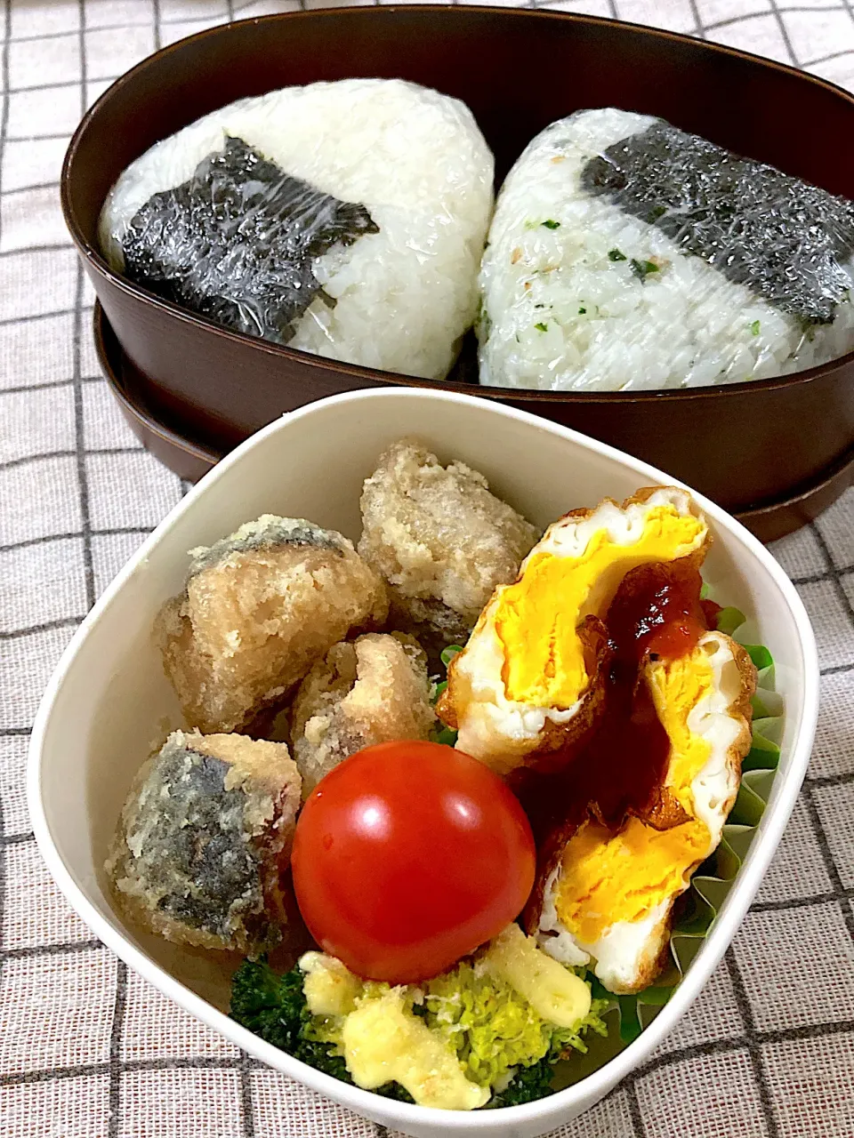 Snapdishの料理写真:サバ缶の竜田揚げ弁当|SaDaさん