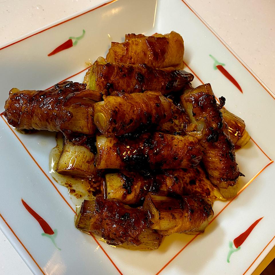 長ネギの肉巻き