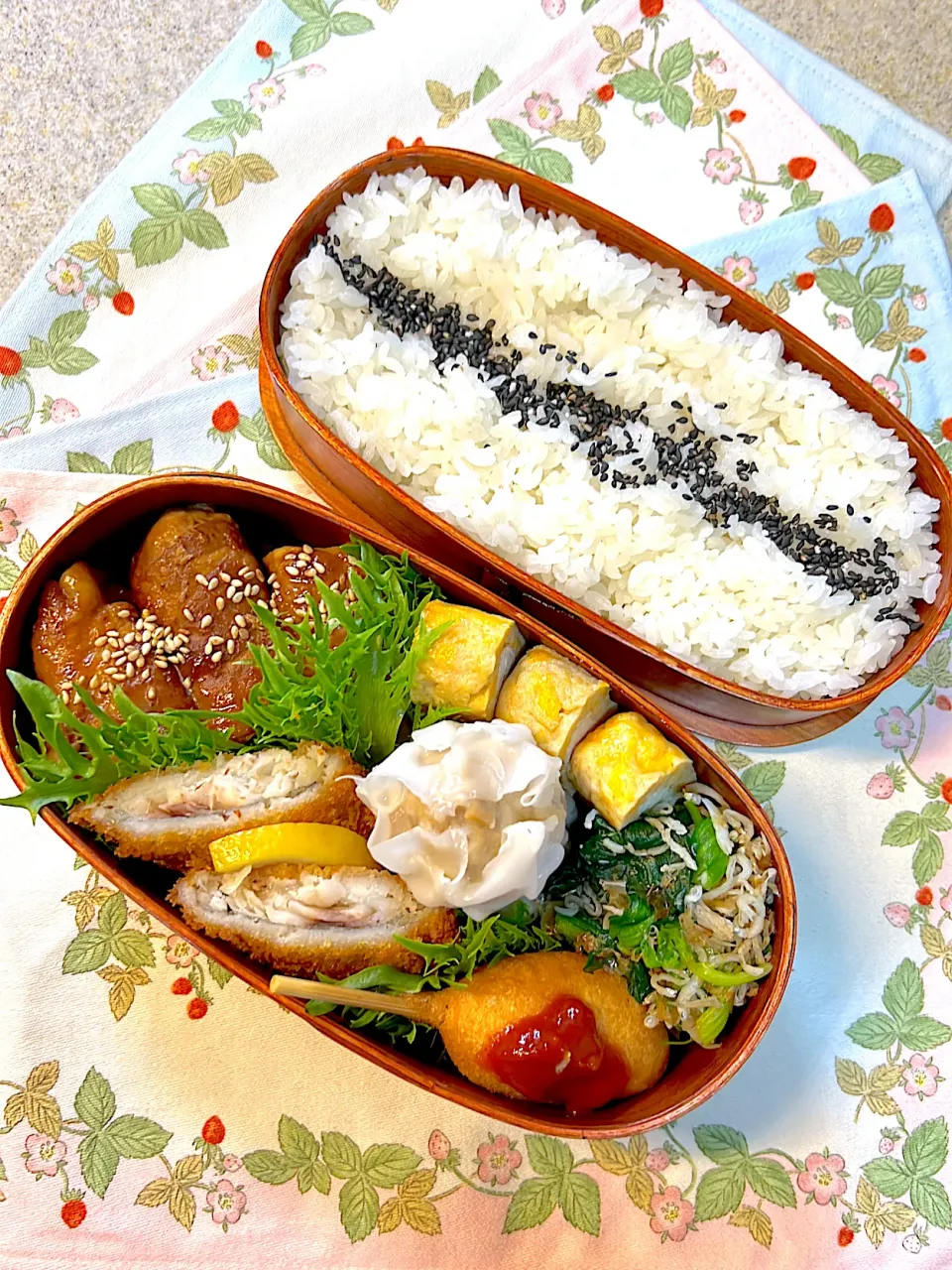 Snapdishの料理写真:👦🏻朝勤お弁当🍱|ひだまりさん