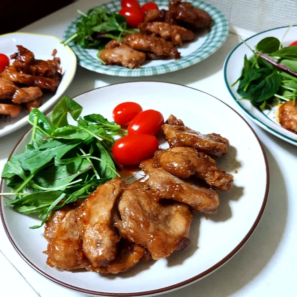 豚ヒレ肉の照り焼き|あかね空さん