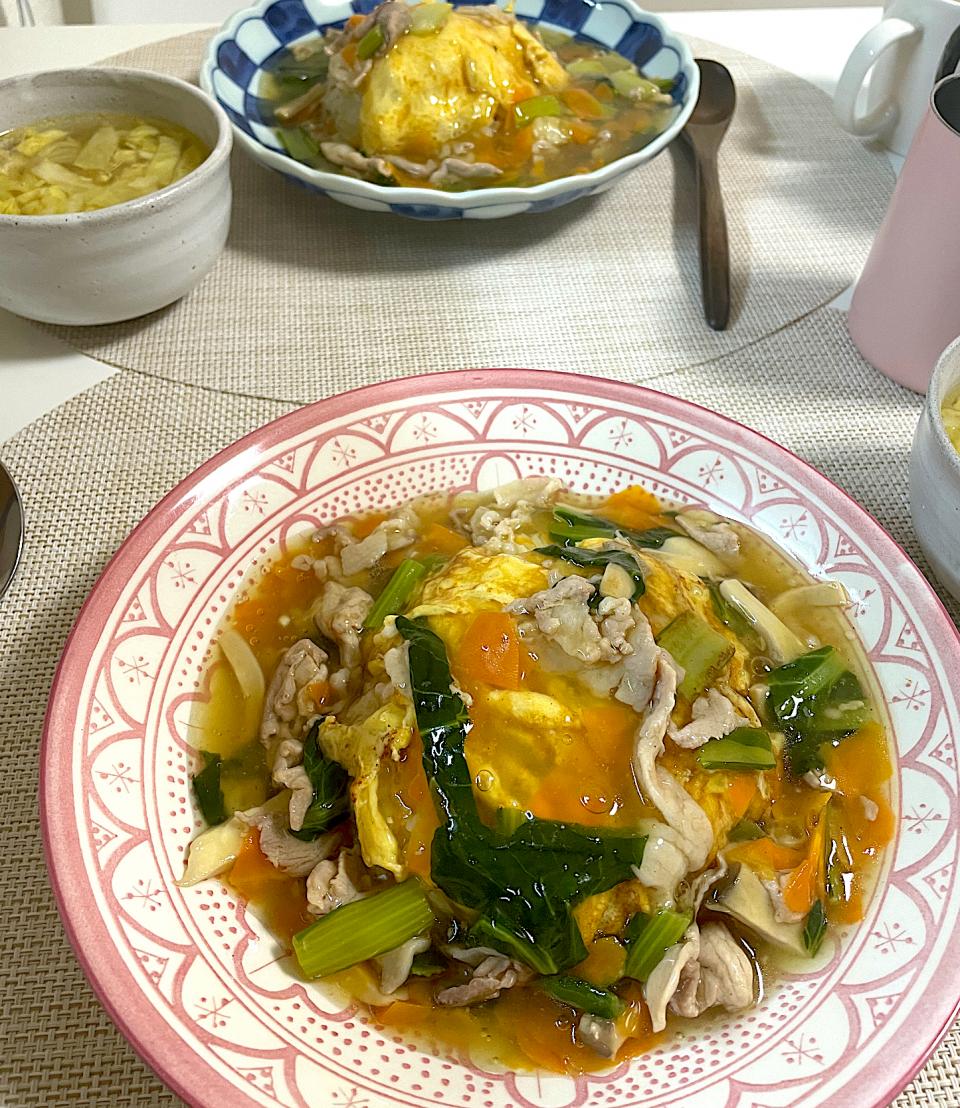 あんかけチャーハン天津飯