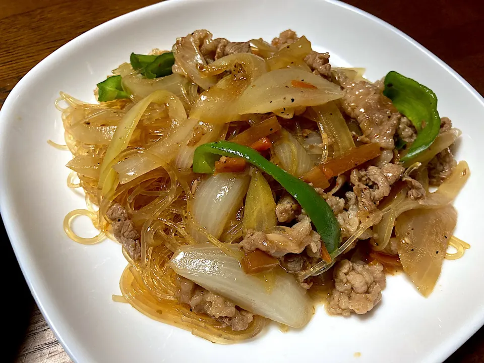 春雨の炒め物|はっちぃさん