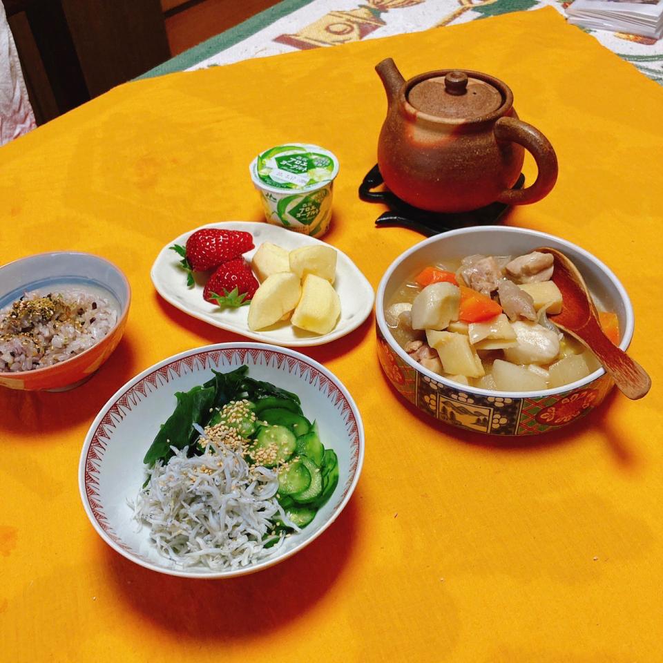 grandmaの晩ごはん☆しらす丼