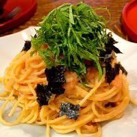 あっという間に出来上がる明太子スパゲティ