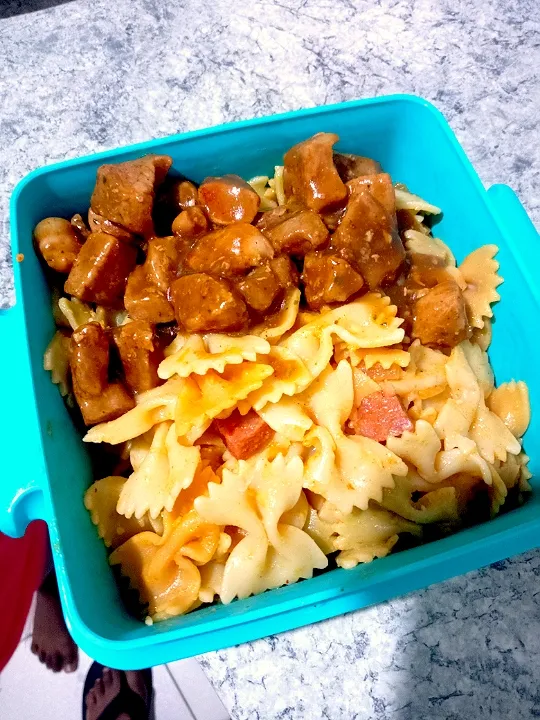 Pasta, pork with teriyaki sauce|Jotas Foodさん